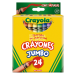 COLORES DE CERA JUMBO C/24